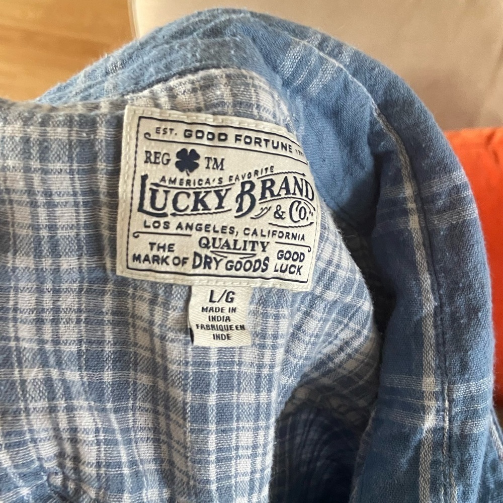 Lucky Brand Flannel Button Down Shirt - Picture 7 of 8